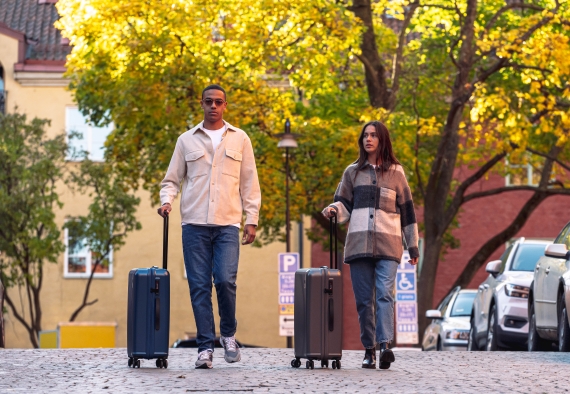 Resväska Printisso Urbane - Mellanstor Graphite Grey