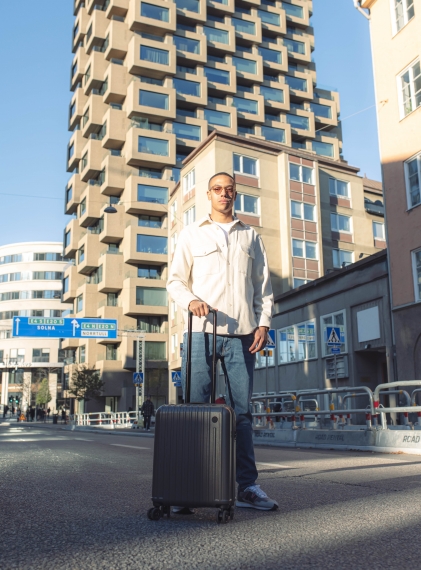 Resväskor Printisso Urbane - 3 Set Graphite Grey