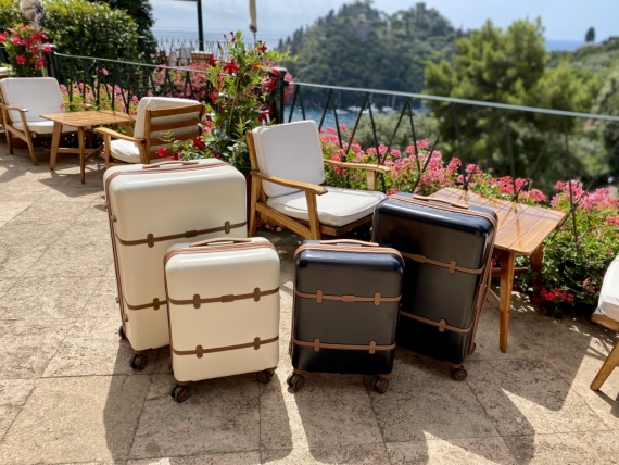 Resväskor Printisso Portofino - 3 Set Vintage Black