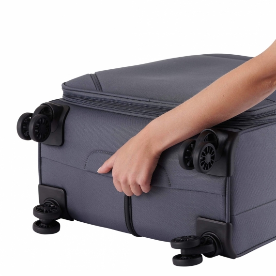 Mjuka Resväskor Printisso Runway - 3 Set Carbon Grey