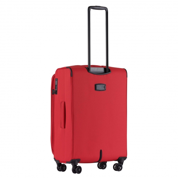 Mjuk Resväska Printisso Runway - Mellanstor Expanderbar Rose Red