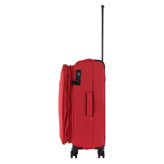 Mjuk Resväska Printisso Runway - Mellanstor Expanderbar Rose Red