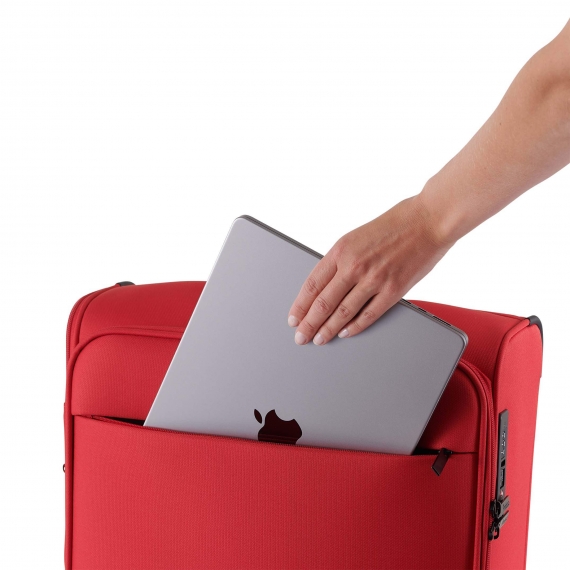 Mjuk Resväska Printisso Runway - Mellanstor Expanderbar Rose Red