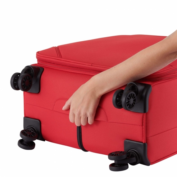 Mjuka Resväskor Printisso Runway - 3 Set Rose Red