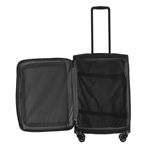 Mjuk Resväska Printisso Runway - Mellanstor Expanderbar Space Black