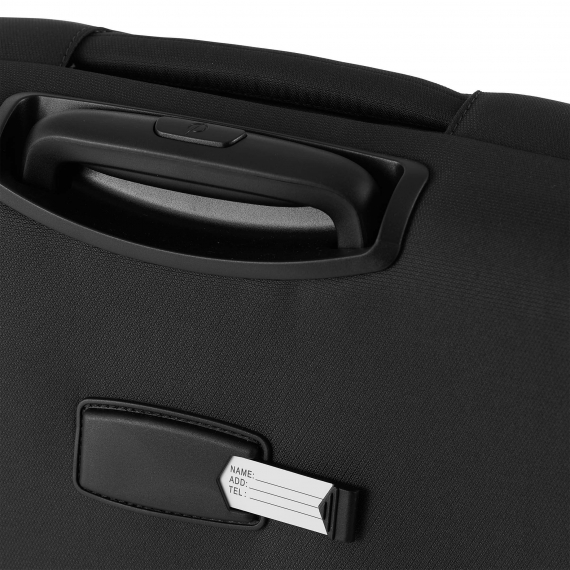 Mjuk Resväska Printisso Runway - Mellanstor Expanderbar Space Black