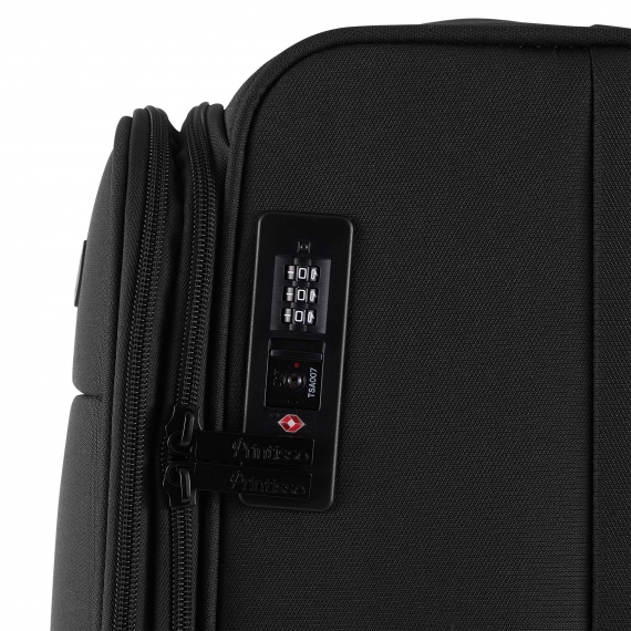 Mjuk Resväska Printisso Runway - Mellanstor Expanderbar Space Black