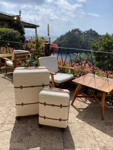 Resväska Printisso Portofino - Stor Antique White