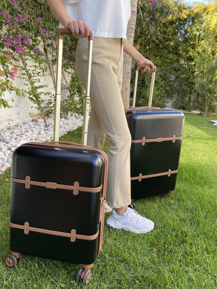 Resväskor Printisso Portofino - 3 Set Vintage Black