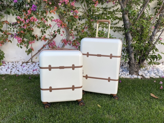 Resväskor Printisso Portofino - 3 Set Antique White