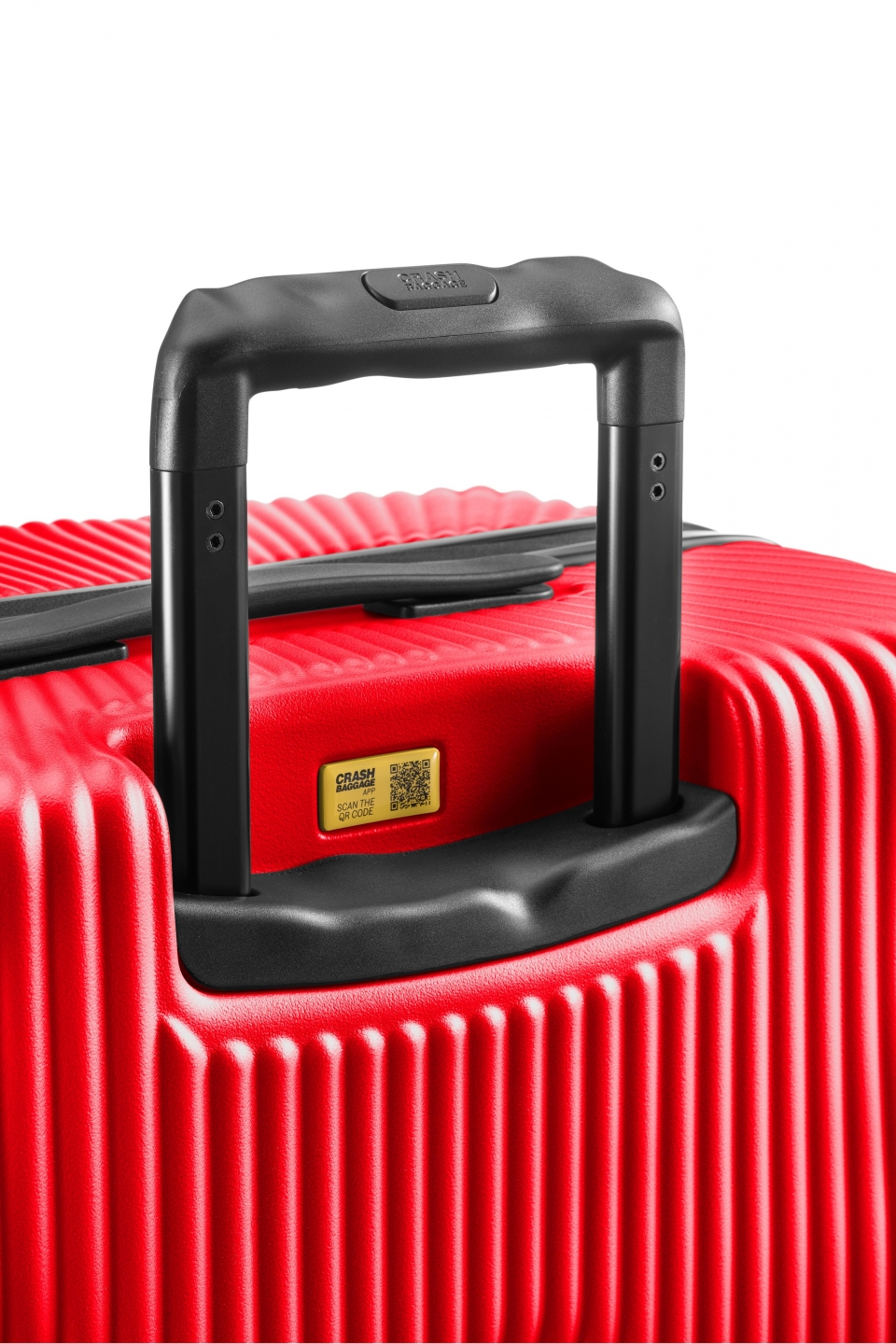 Crash Baggage Stripe 79cm - Stor Röd - Röd Resväska
